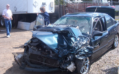 Truck Head on Crash
