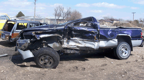 Ram 1500 Rollover Wreck