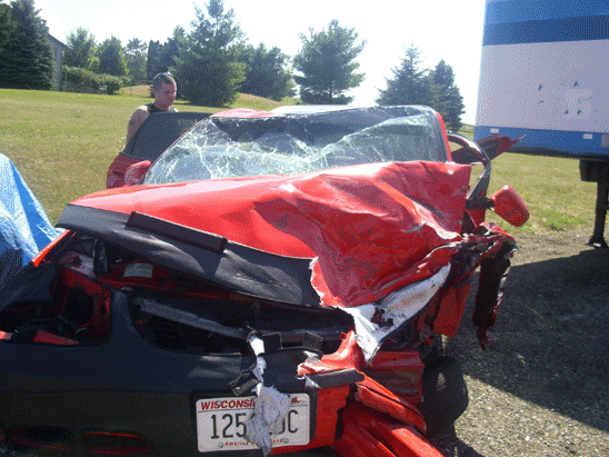 Impala head on collision chevy