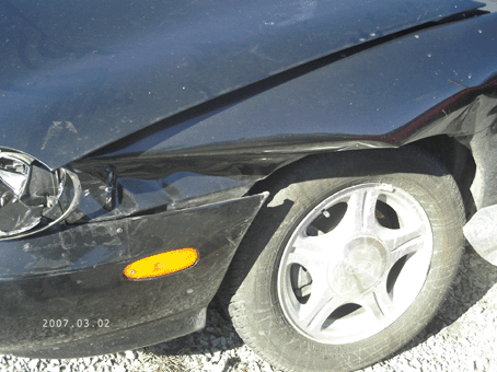 Sweeper crash