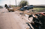 Porsche crash'