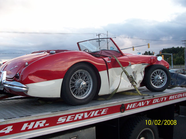 Austin healy crash 1957
