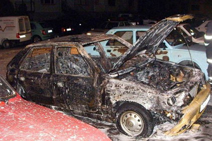 Burned Car