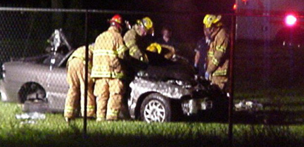 Fireman Cut Victim out