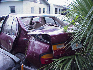 Infiniti car accident